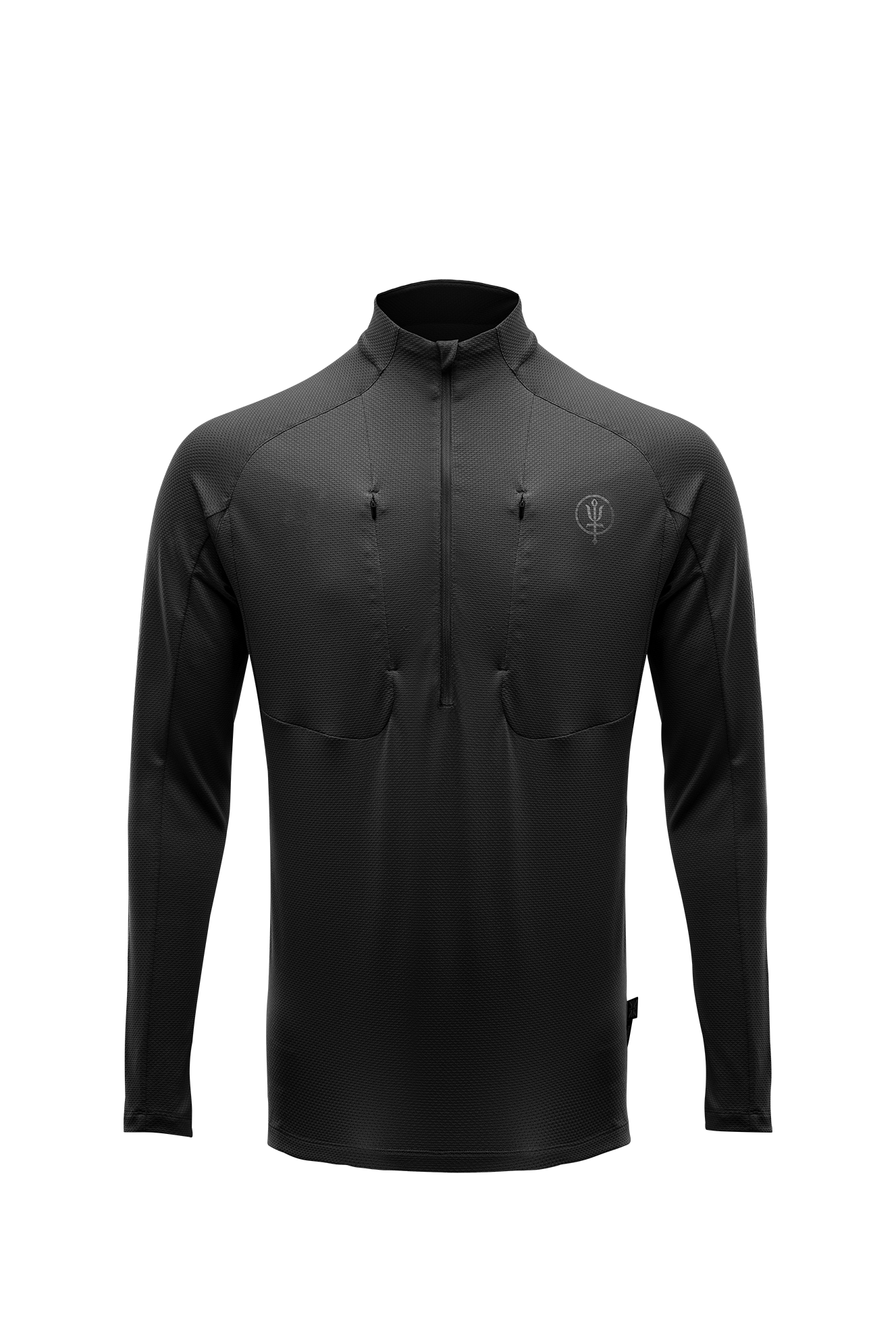 ORYON DELTA Long Sleeve T-Shirt Obsidian Black