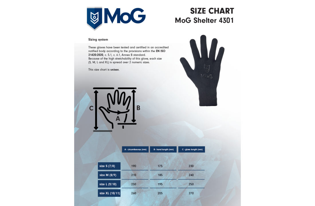 4301 - Shelter TOUCH 100% WP Merino Gloves