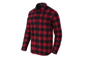 Greyman Shirt Coral Crimson Checkered