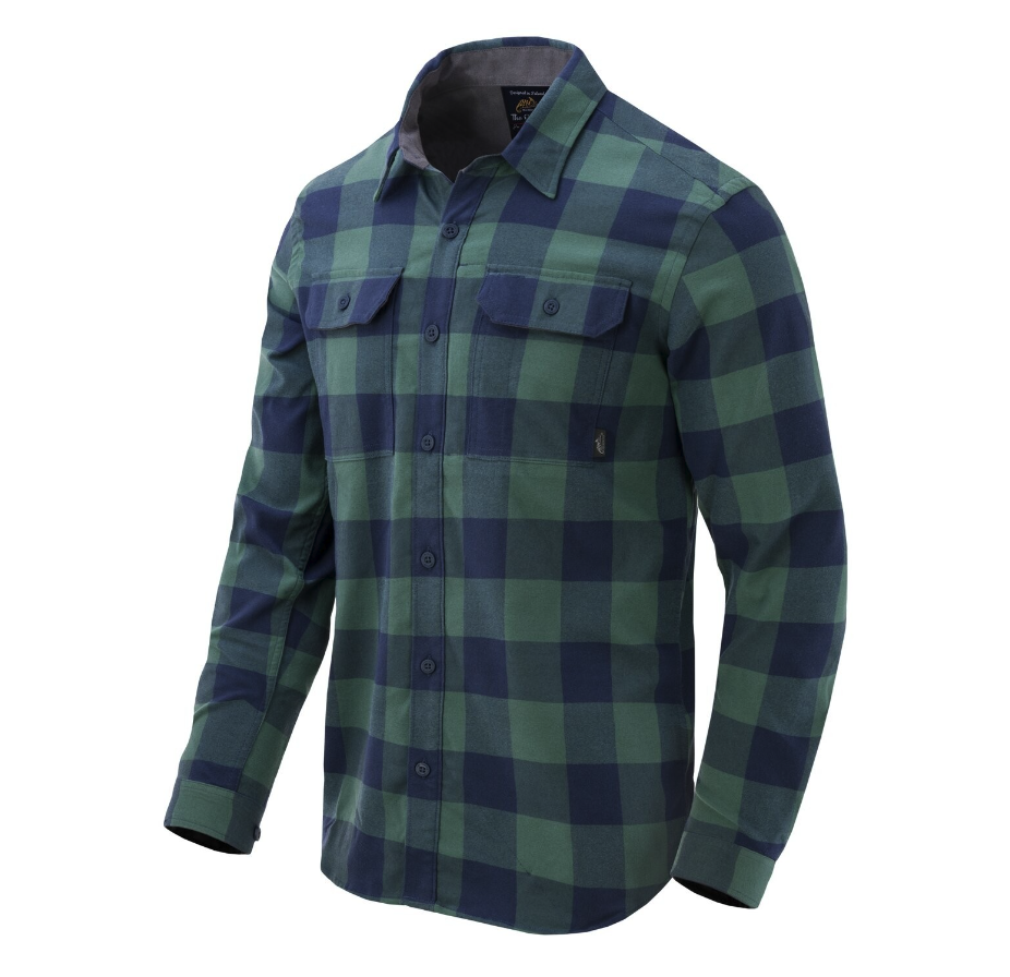 Greyman Shirt Moss Green Checkered