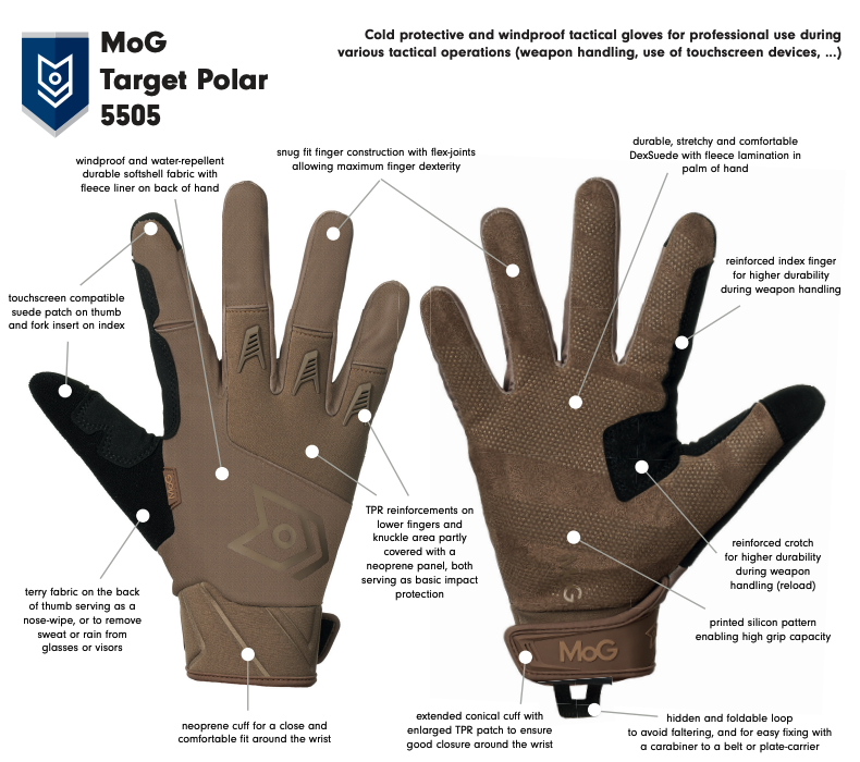 5505C - TARGET Polar Winter Gloves Coyote