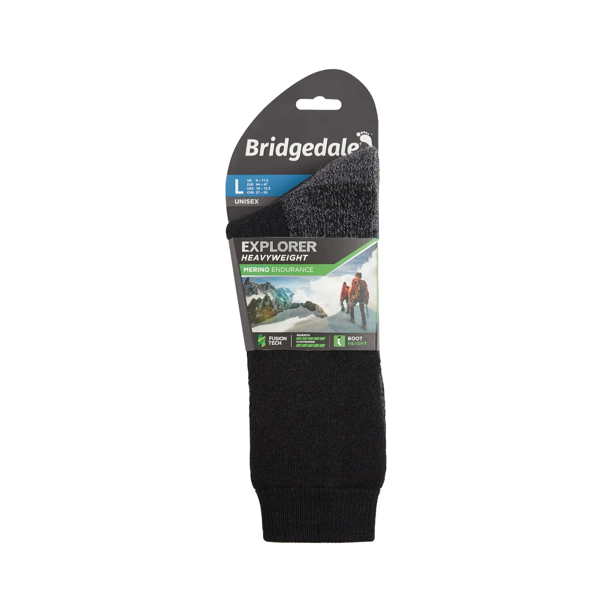 HIKE Heavyweight Merino Performance Socks Black