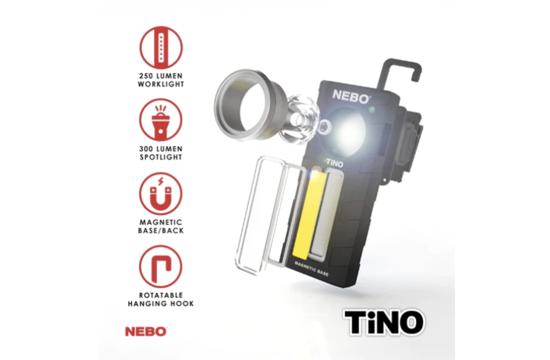 TiNO Pocket Light 300 lumen Grey