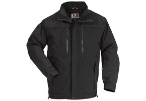 Bristol Parka met velcro en epaulettenhouders Black