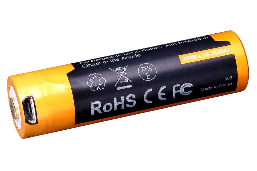 ARB-L18 USB (18650) oplaadbare 3.7V 2600mAh accu