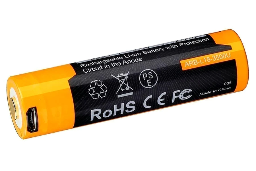 ARB-L18 USB (18650) oplaadbare 3.7V 3500mAh accu