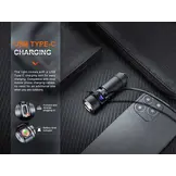 E18R V2.0 Mini Zaklamp / Flashlight (1200 lumen) incl. Accu