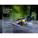 E18R V2.0 Mini Zaklamp / Flashlight (1200 lumen) incl. Accu