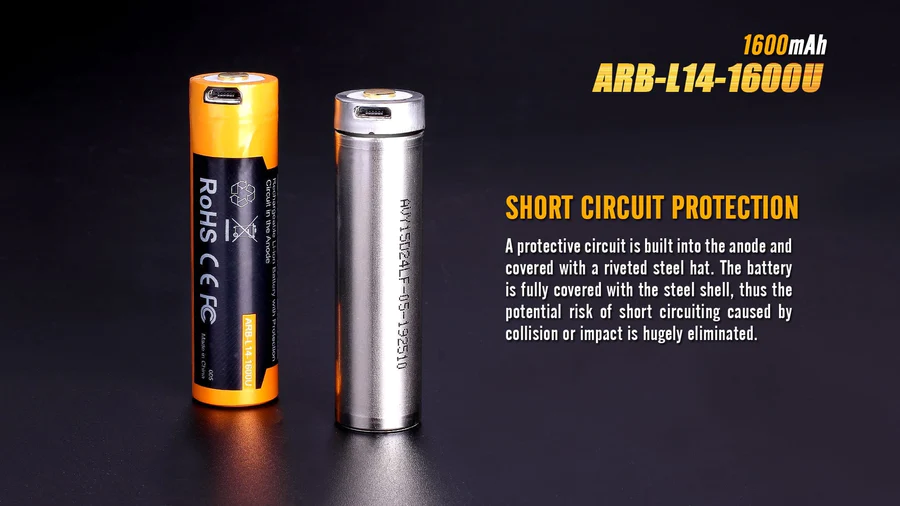 ARB-L14 USB (AA) oplaadbare 1.5V 1600mAh accu
