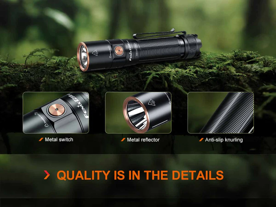 E28R V2.0 Zaklamp / Flashlight (1700 lumen) incl. Accu