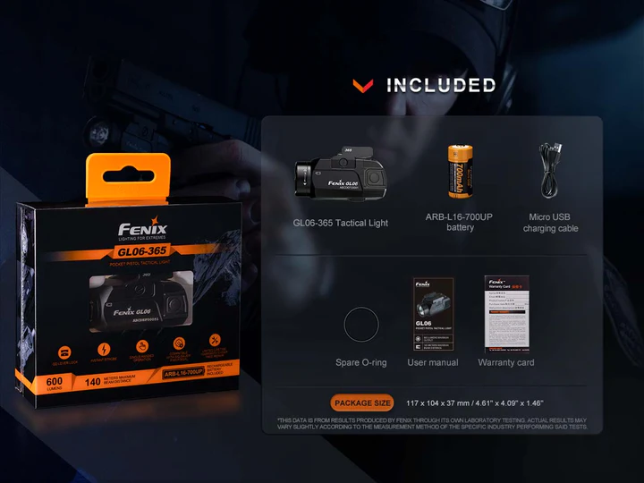 GL06 Compact Weapon Light (600 lumen)