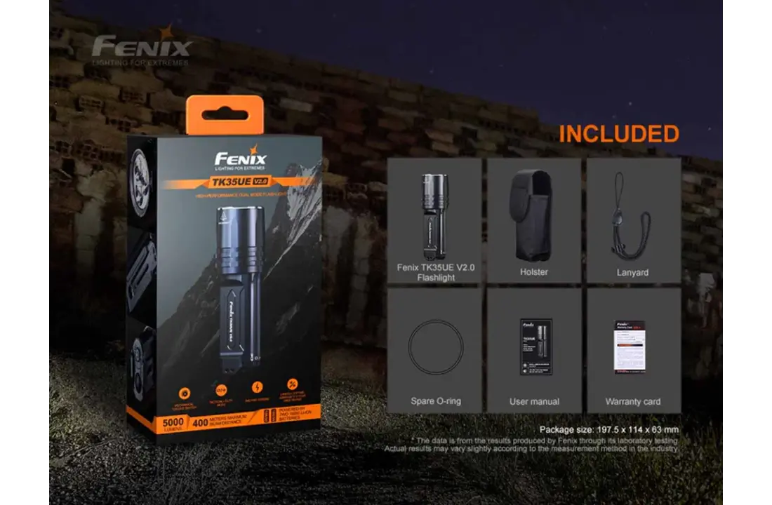 TK35UE V2.0 Zaklamp / Flashlight (5.000 lumen)