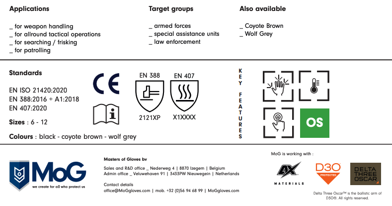 9106C - TARGET Combat Gloves Coyote