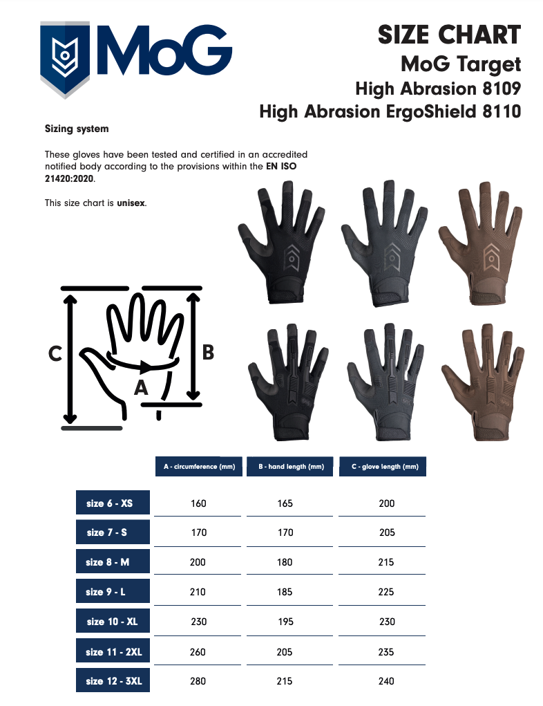 8109M - TARGET High Abrasion Gloves MultiCam