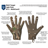 8111M - TARGET Light Duty Gloves MultiCam