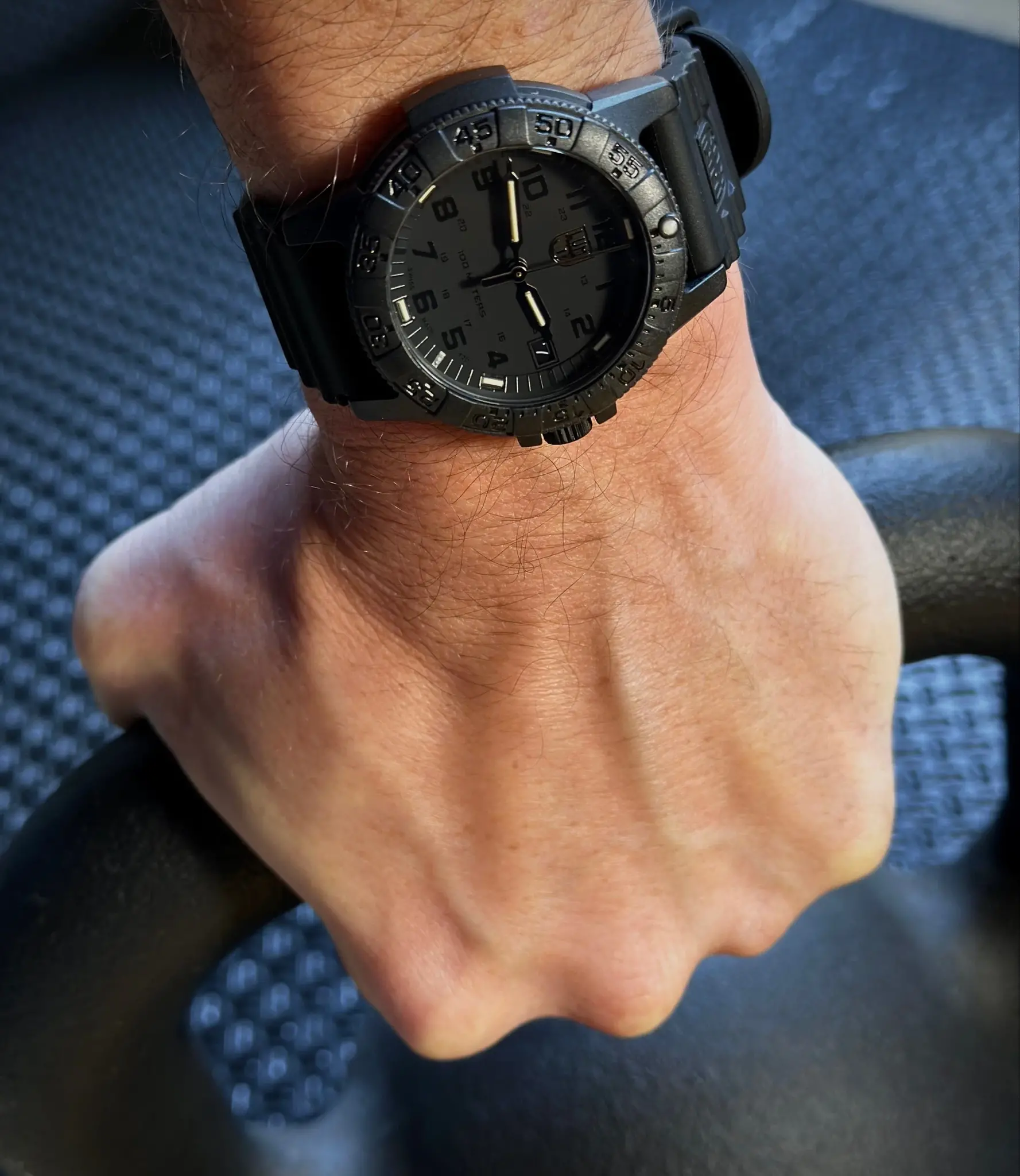 0301 Leather Back SEA Turtle Black OPS (39mm)