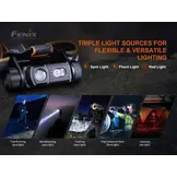 HM60R Hoofdlamp / Headlight (1300 lumen)  incl. Accu