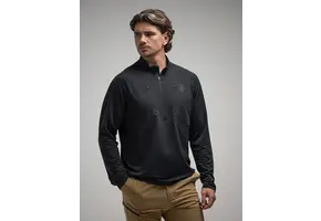ORYON DELTA Long Sleeve T-Shirt Obsidian Black