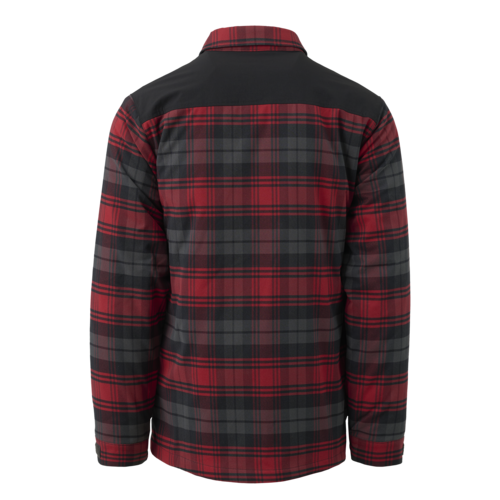 Winter Warden Shirt Slate Crimson Plaid