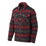 Winter Warden Shirt Slate Crimson Plaid