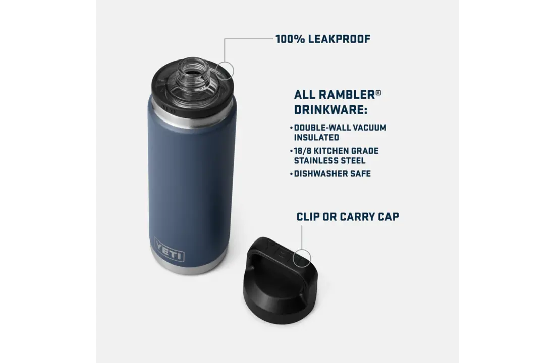 Rambler® 26 oz (769ml) Bottle With Chug Cap Black