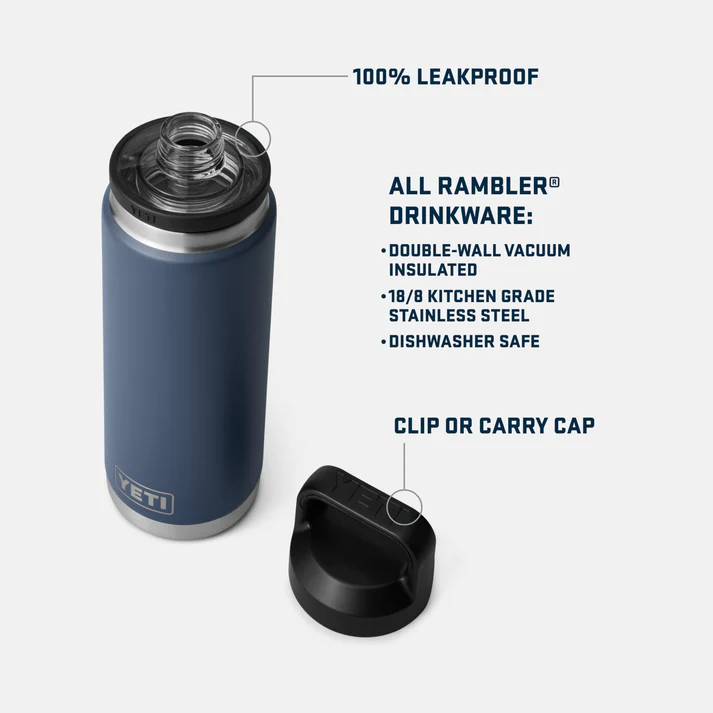 Rambler® 26 oz (769ml) Bottle With Chug Cap Black