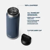 Rambler® 36 oz Fles van 1065ml met Chug Cap Navy