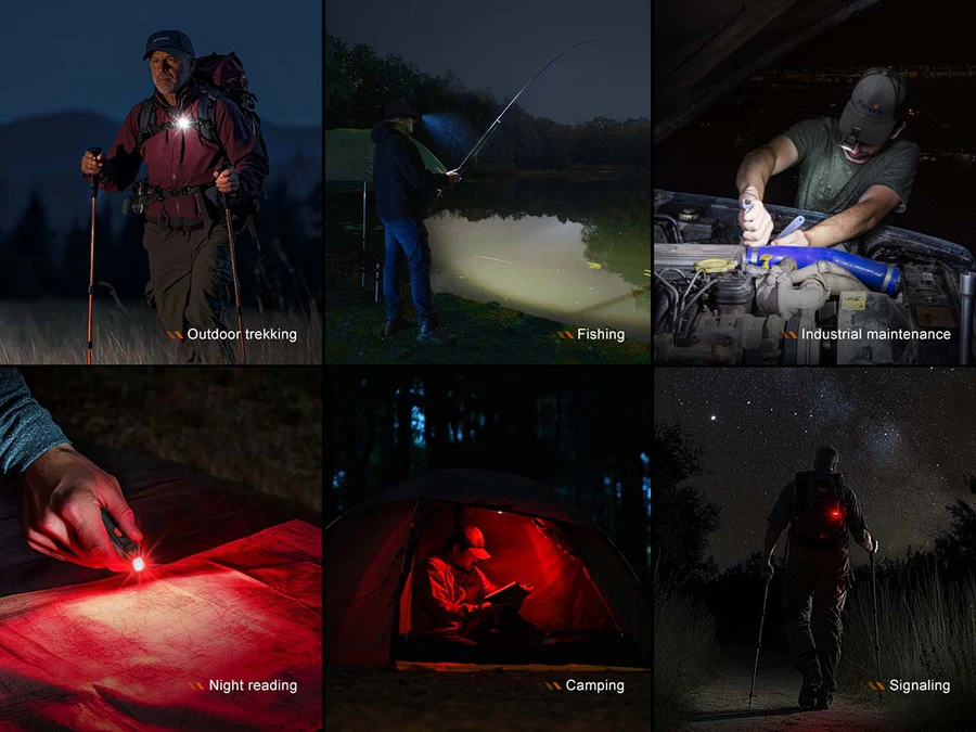 SW05R-RED Rechargable Clip-On Flashlight (150 lumen)