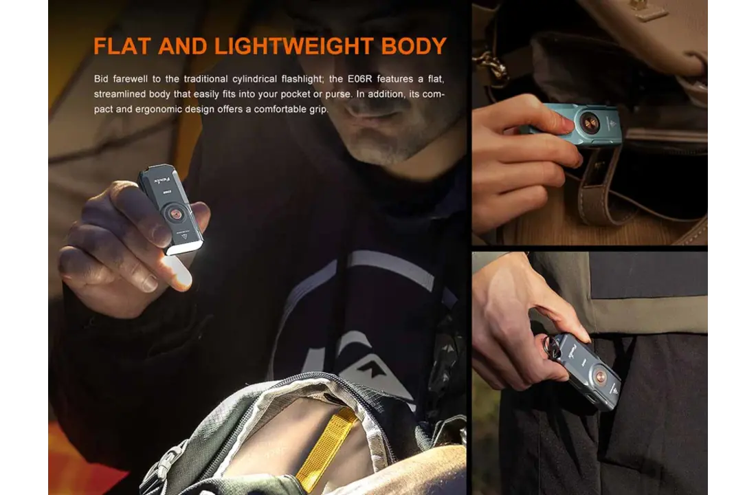 E06R Rechargable Mini Flashlight (700 lumen)