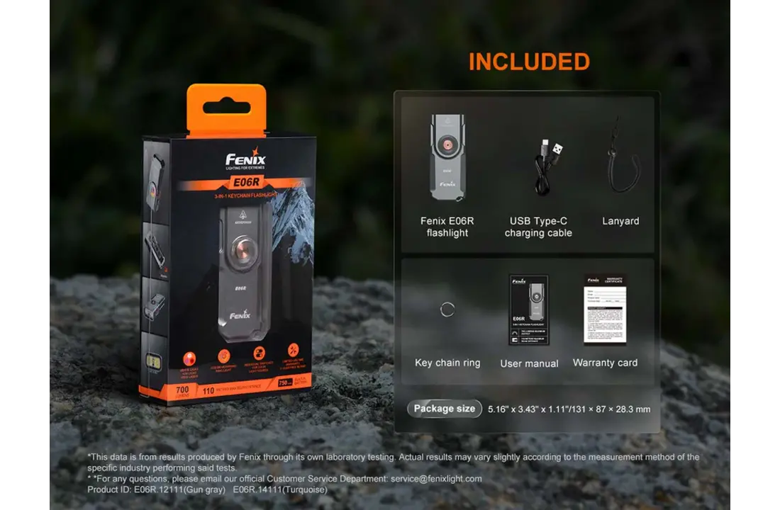 E06R Rechargable Mini Flashlight (700 lumen)