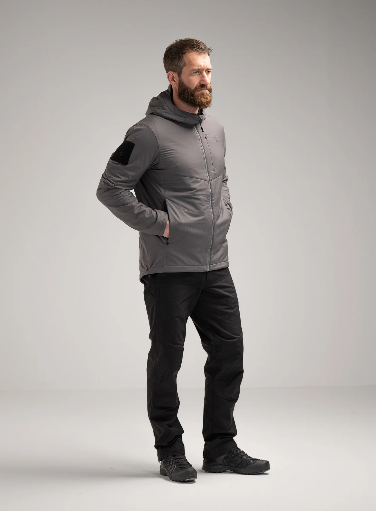 WRAITH Hooded Jacket Raven Grey