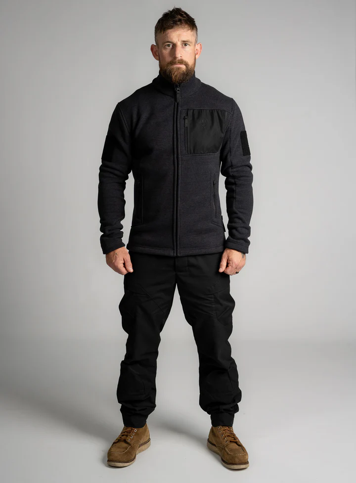 Heritech MOORLAND Fleece Obsidian Black