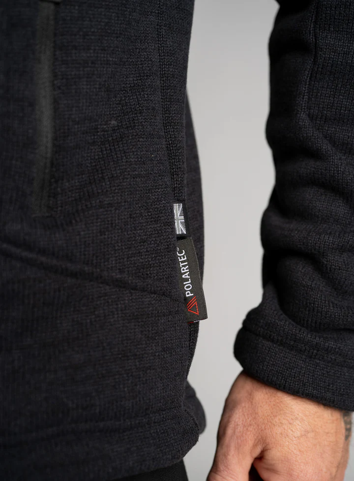 Heritech MOORLAND Fleece Obsidian Black