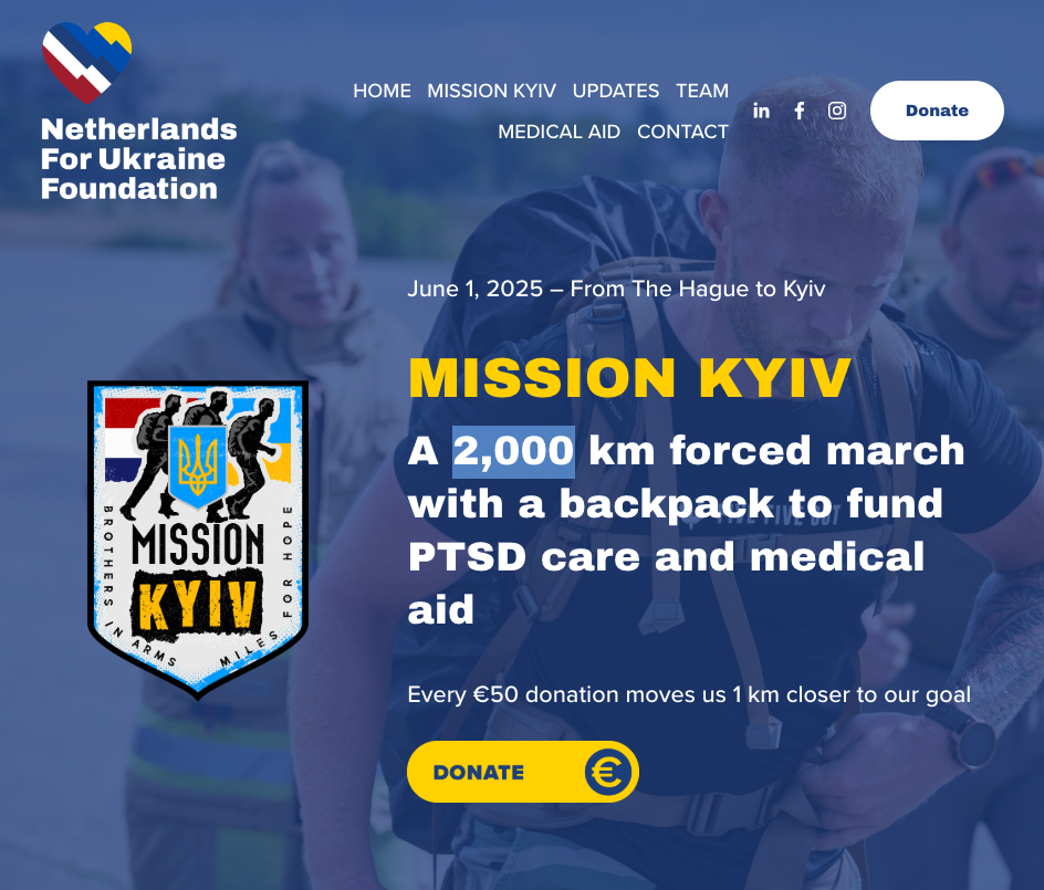 Ukraine Support Patch "Wounded Warrior"