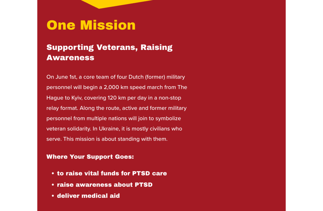 Ukraine Support Patch "Wounded Warrior"