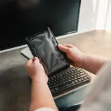 Utility Faraday Mobile Sleeve with Small Window