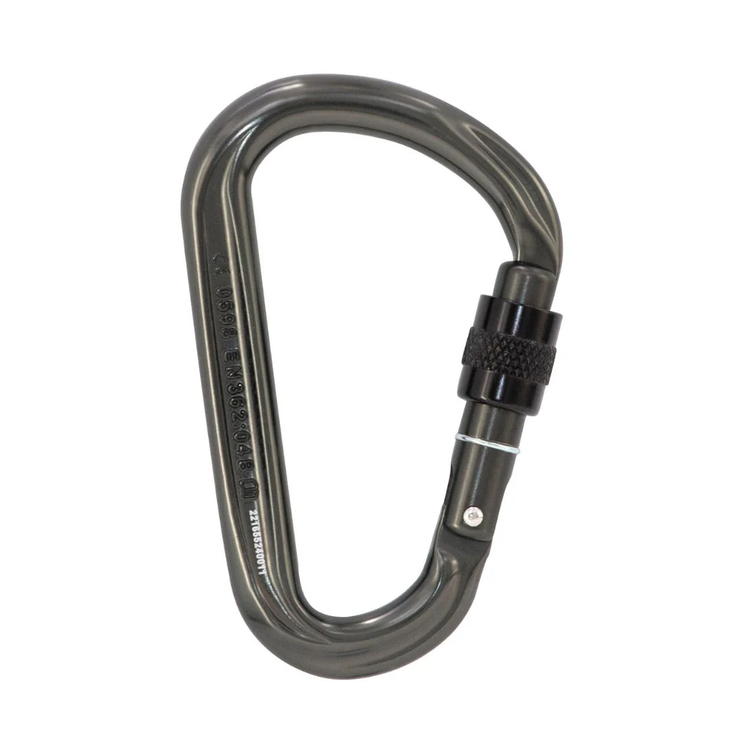 KH204 - ISC Alloy HMS Screwgate Carabiner 27kN Black