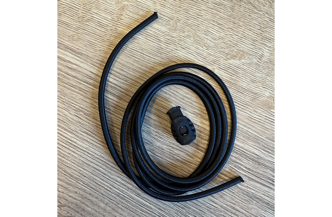 FREE ELASTIC BAGGAGE CORD WITH STOPPER BLACK