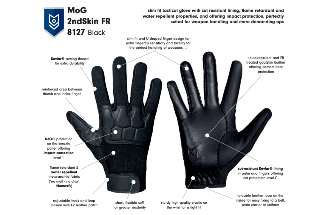 8127B - 2ndSkin Cut/Flame Resistant Black