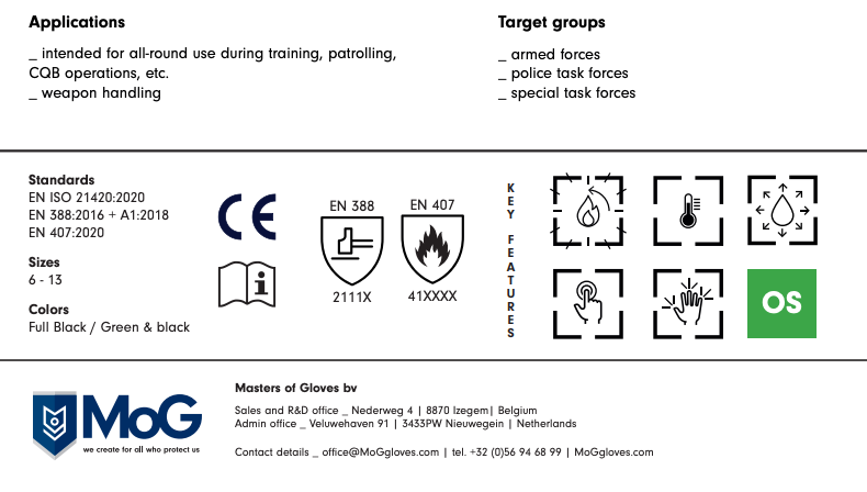 8126B - Target FR Long Cuff Black