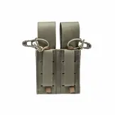 LH Pistol Magazine Pouch Double MX762-2 Stone Grey