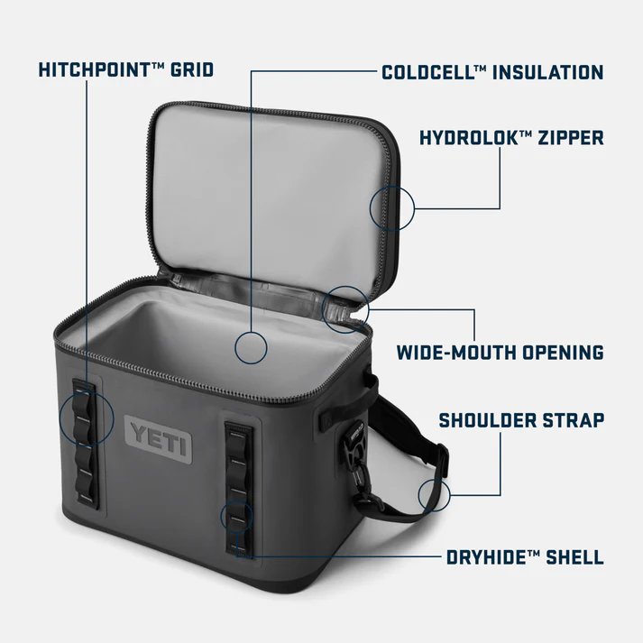 Hopper Flip 18 Soft Cooler Charcoal