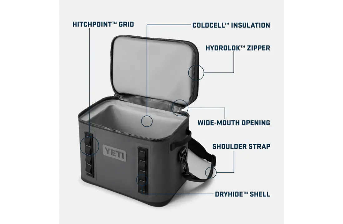 Hopper Flip 18 Soft Cooler Black