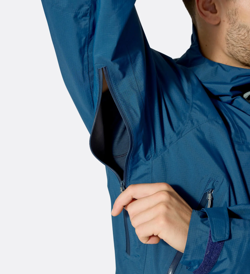 Downpour Mountain Jacket Hardshell Black