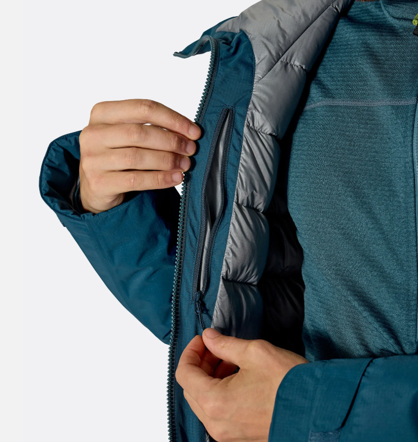 Optical Waterproof Insulated Down Jacket Black