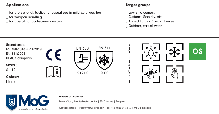 5510B - FrostLite Winter Gloves Black