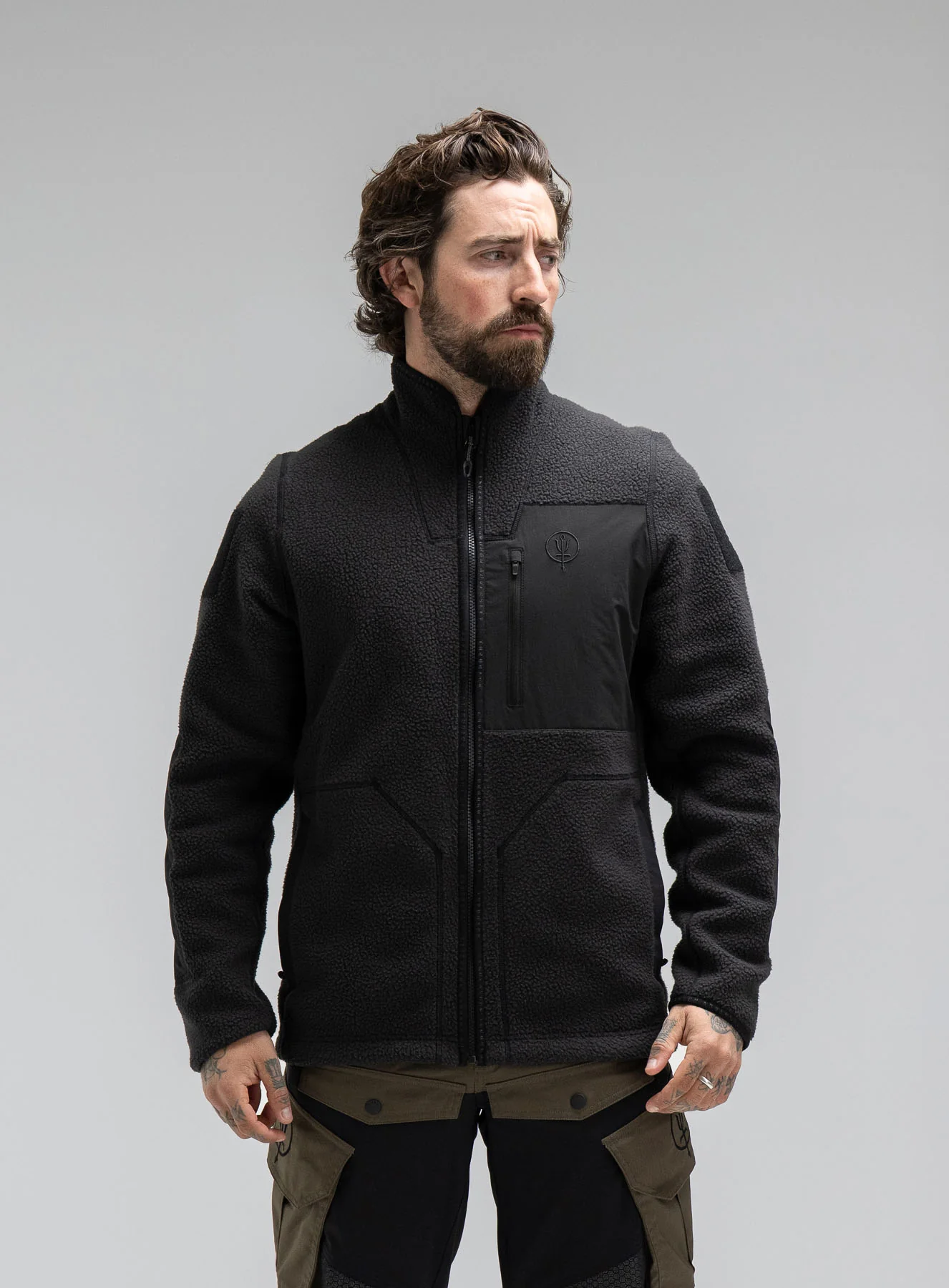 MANTRA Fleece G2 Full Zip Obsidian Black
