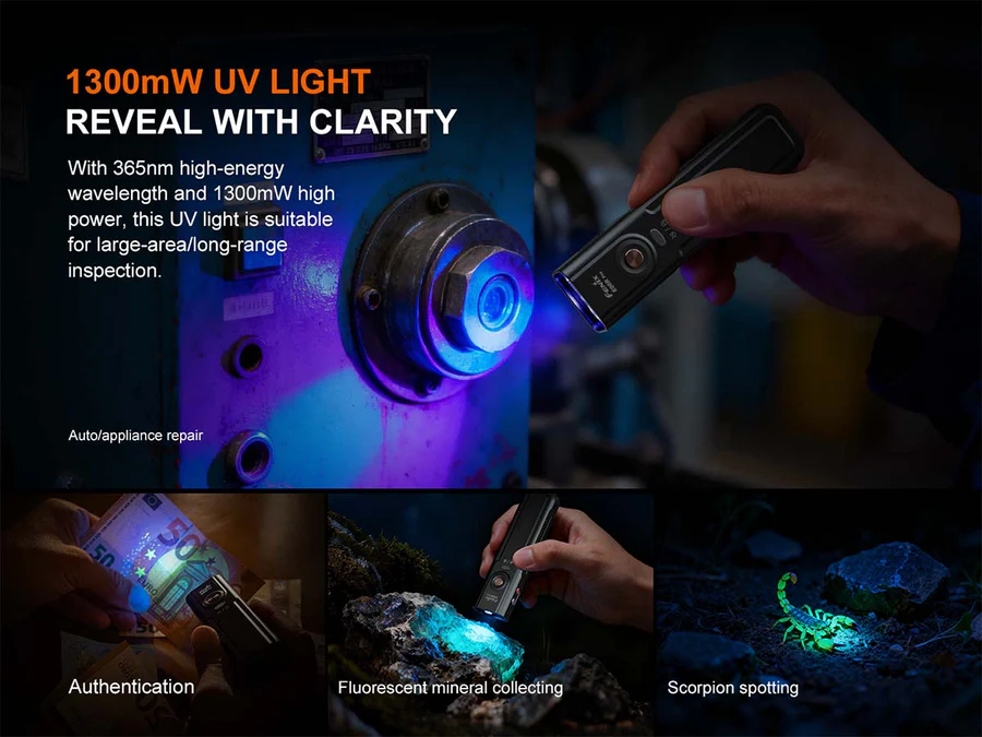 E06R Pro Rechargable Flashlight (1600 lumen)