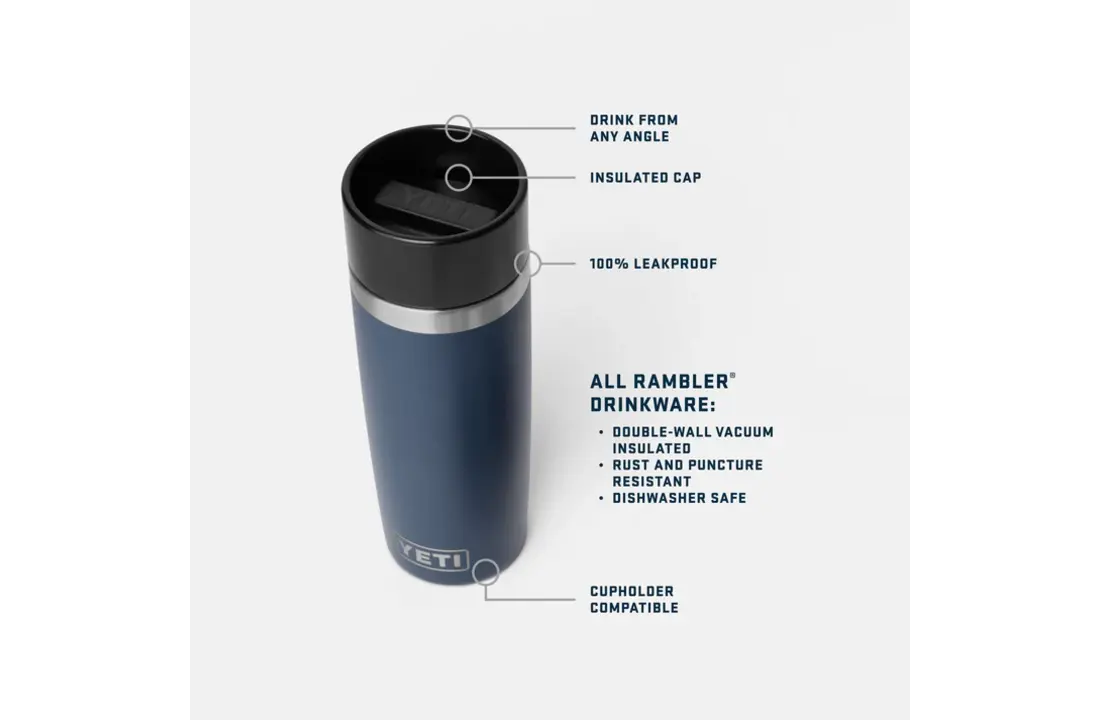 Rambler® 16 oz (473ml) Travel Bottle Black