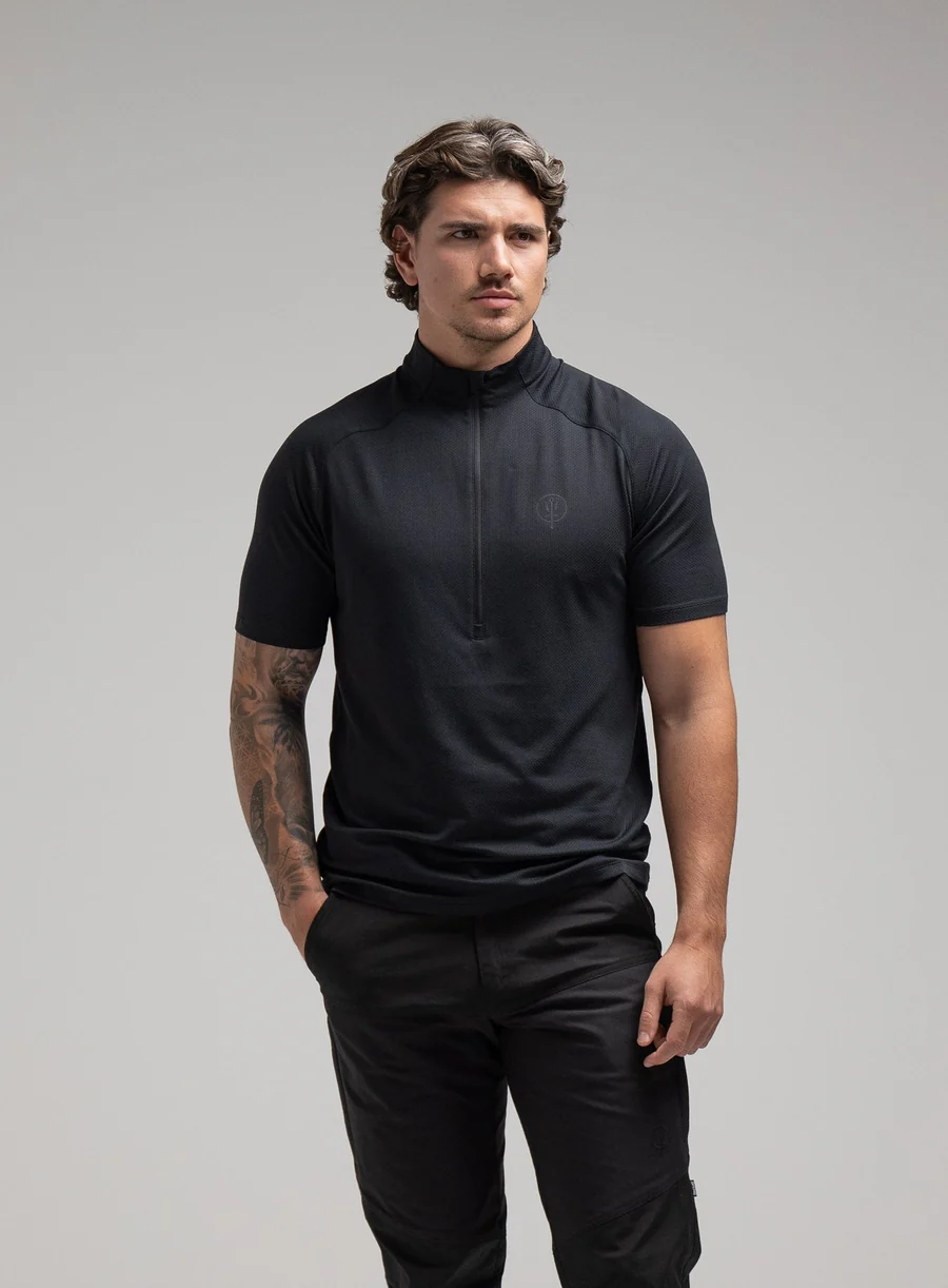 ORYON DELTA Short Sleeve T-Shirt Obsidian Black